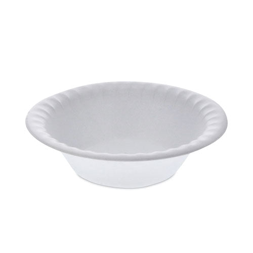 Placesetter Satin Non-Laminated Foam Dinnerware, Bowl, 12 oz, 6" dia, White, 1,000/Carton-(PCTYTH100120000)