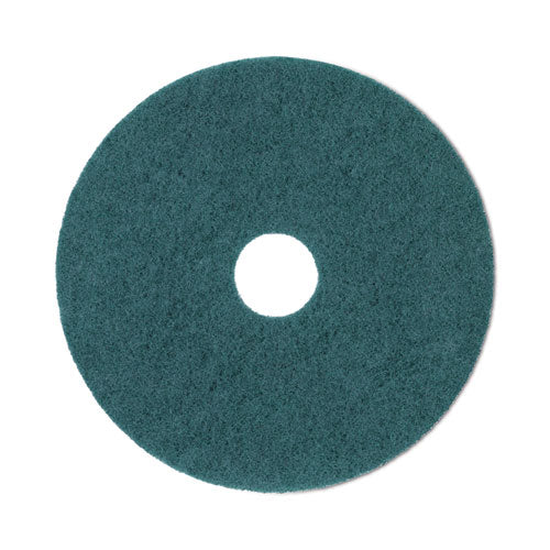 Heavy-Duty Scrubbing Floor Pads, 20" Diameter, Green, 5/Carton-(BWK4020GRE)
