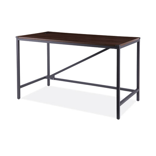 Industrial Series Table Desk, 47.25" x 23.63" x 29.5", Modern Walnut-(ALELTD4824WA)