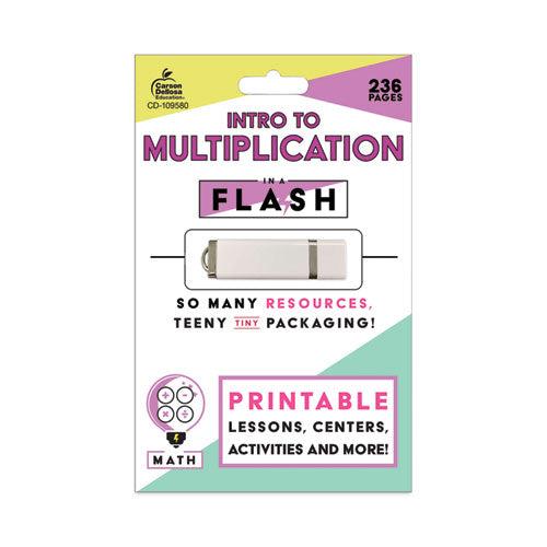 In a Flash USB, Intro to Multiplication, Ages 7-9, 236 Pages-(CDP109580)
