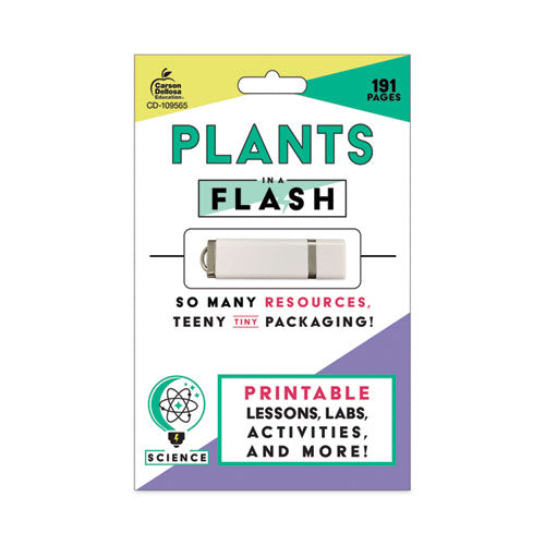 In a Flash USB, Plants, Ages 5-8, 191 Pages-(CDP109565)