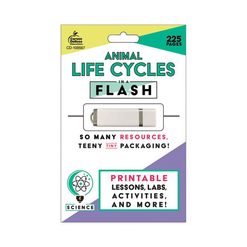 In a Flash USB, Animal Lifestyles, Ages 5-8, 225 Pages-(CDP109567)