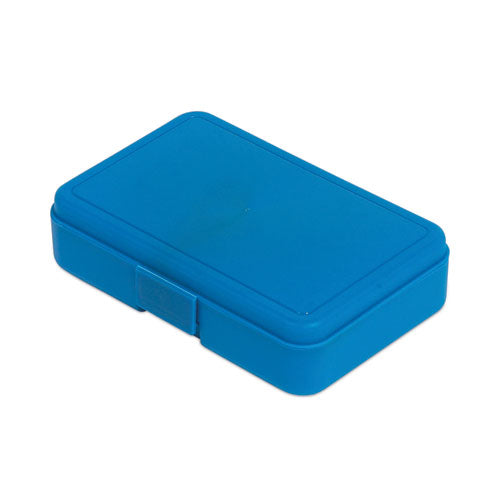 Antimicrobial Pencil Box, 7.97 x 5.43 x 2.02, Blue-(DEF39504BLU)