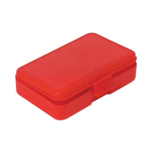 Antimicrobial Pencil Box, 7.97 x 5.43 x 2.02, Red-(DEF39504RED)