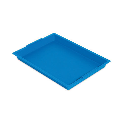 Little Artist Antimicrobial Finger Paint Tray, 16 x 1.8 x 12, Blue-(DEF39507BLU)