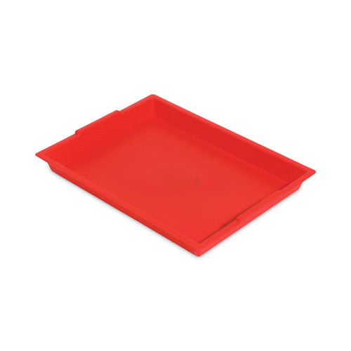 Little Artist Antimicrobial Finger Paint Tray, 16 x 1.8 x 12, Red-(DEF39507RED)