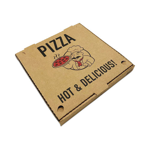 Pizza Boxes, 12 x 12 x 2, Kraft, Paper, 50/Pack-(RMA661631253311)
