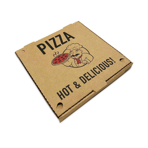 Pizza Boxes, 14 x 14 x 2, Kraft, Paper, 50/Pack-(RMA661631253328)