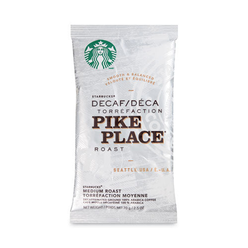 Coffee, Pike Place Decaf, 2 1/2 oz Packet, 18/Box-(SBK11023061)