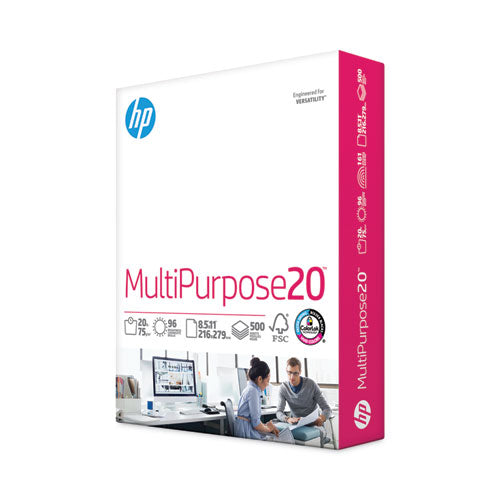 MultiPurpose20 Paper, 96 Bright, 20 lb Bond Weight, 8.5 x 11, White, 500/Ream-(HEW112000)