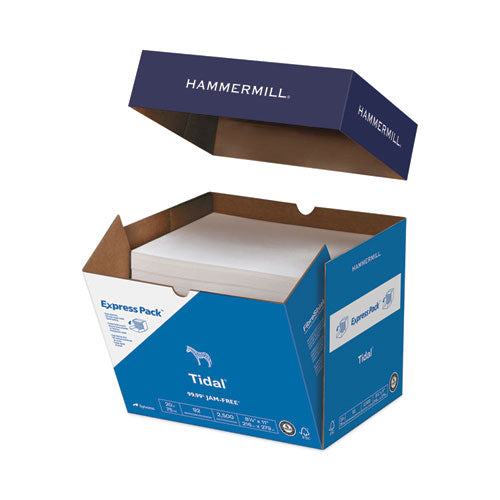 Tidal Print Paper Express Pack, 92 Bright, 20 lb Bond Weight, 8.5 x 11, White, 2,500 Sheets/Carton-(HAM163120)