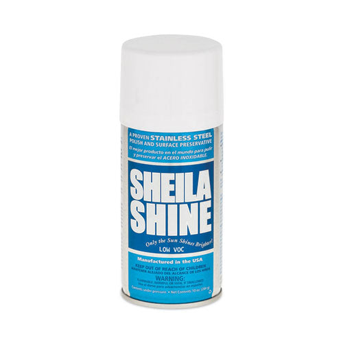 Low VOC Stainless Steel Cleaner and Polish, 10 oz Spray Can-(SSISSCA10EA)