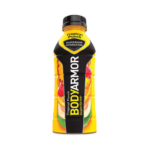 SuperDrink Sports Drink, Tropical Punch, 16 oz Bottle, 12/Pack-(BDA10000814)