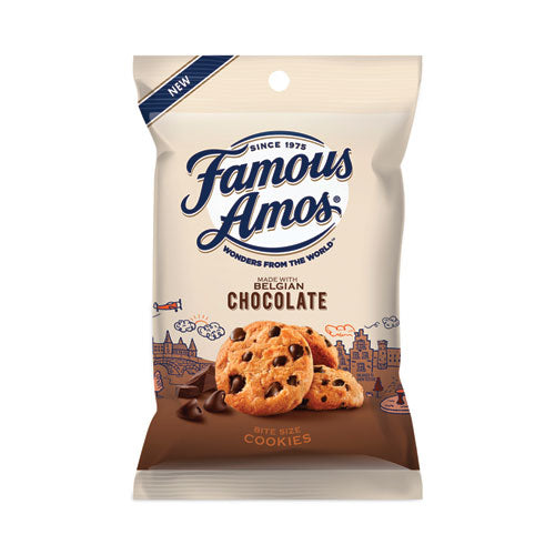 Famous Amos Cookies, Chocolate Chip, 2 oz Snack Pack, 8/Box-(KEB98067)