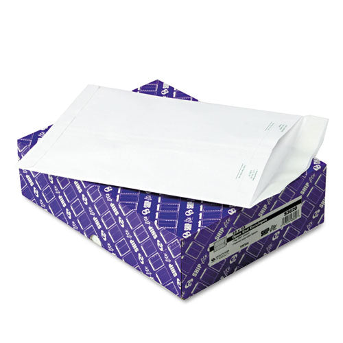 Ship-Lite Envelope, #13 1/2, Cheese Blade Flap, Self-Adhesive Closure, 10 x 13, White, 100/Box-(QUAS3620)