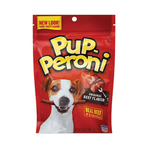 Original Beef Flavor Dog Snack Sticks, 8 oz Pouch, 8/Carton-(PPXSMU51021CS)