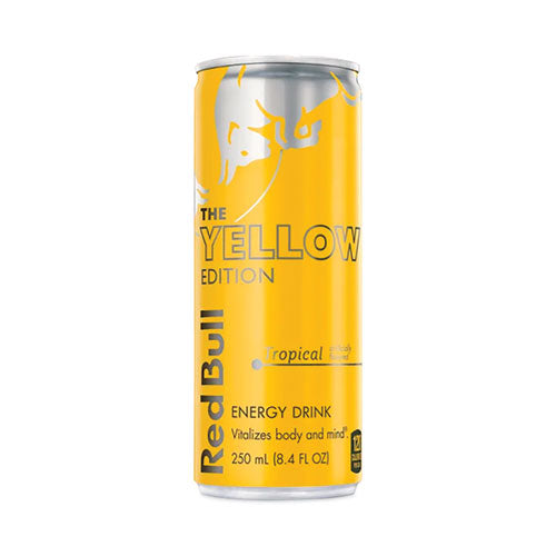 The Yellow Edition Tropical Energy Drink, Tropical Punch, 8.4 oz Can, 24/Carton-(RDBRBD28162)