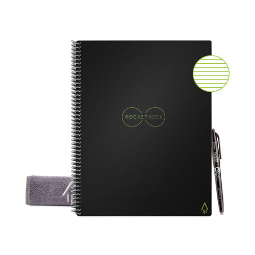 Core Smart Notebook, Medium/College Rule, Black Cover, (16) 11 x 8.5 Sheets-(RKBEVR2LRCA)