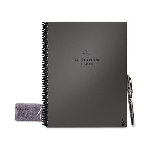 Fusion Smart Notebook, Seven Assorted Page Formats, Gray Cover, (21) 11 x 8.5 Sheets-(RKBEVRFLRCCIGFR)