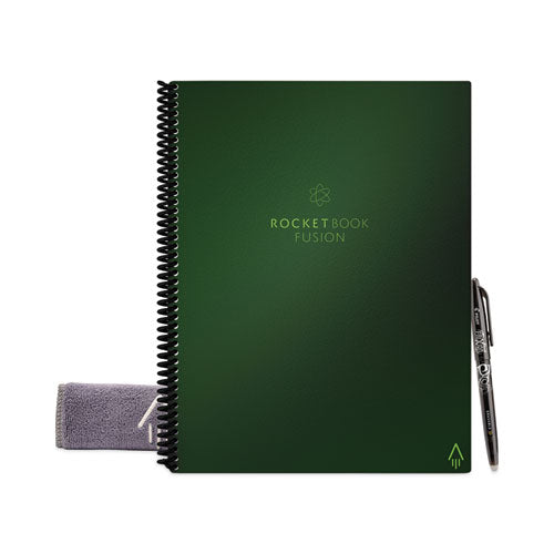 Fusion Smart Notebook, Seven Assorted Page Formats, Terrestrial Green Cover, (21) 11 x 8.5 Sheets-(RKBEVRFLRCCKGFR)
