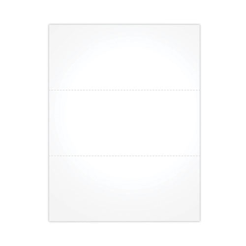 Blank Cut Sheets for W-2 or 1099 Tax Forms, 3-Down Style, 8.5 x 11, White, 50/Pack-(TOPBL1099S)