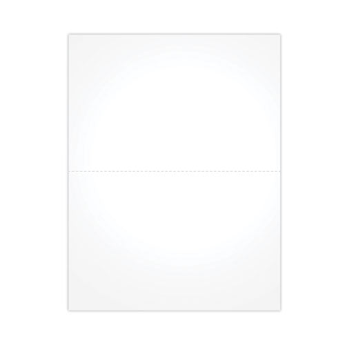 Blank Cut Sheets for W-2 or 1099 Tax Forms, 2-Up Style, 8.5 x 11, White, 100/Pack-(TOPBLW2Q)