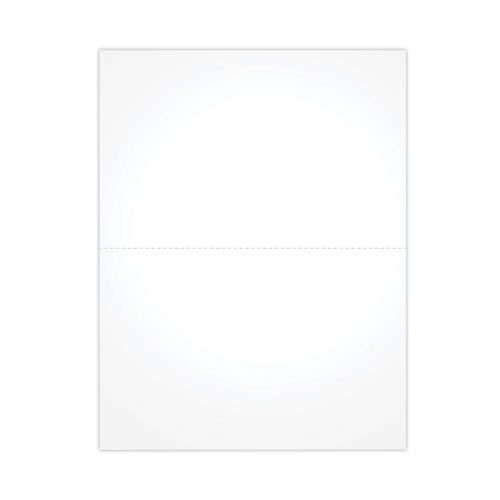 Blank Cut Sheets for W-2 Tax Forms, 2-Down Style, 8.5 x 11, White, 50/Pack-(TOPBLW2S)