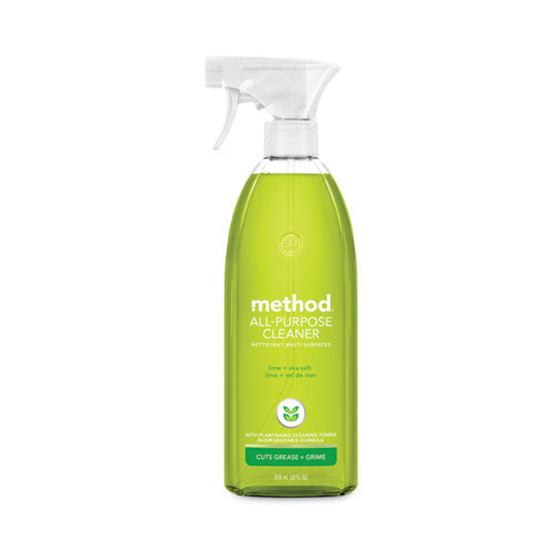 All Surface Cleaner, Lime and Sea Salt, 28 oz Spray Bottle, 8/Carton-(MTH01239)
