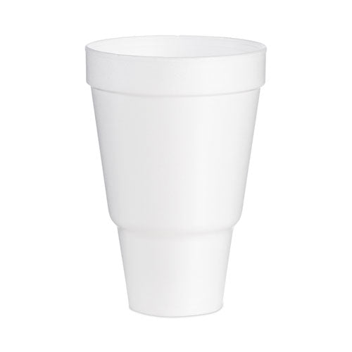 Foam Drink Cups, 32 oz, Tapered Bottom, White, 25/Bag, 20 Bags/Carton-(DCC32AJ32)