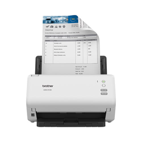 ADS-3100 High-Speed Desktop Scanner, 600 dpi Optical Resolution, 60-Sheet ADF-(BRTADS3100)