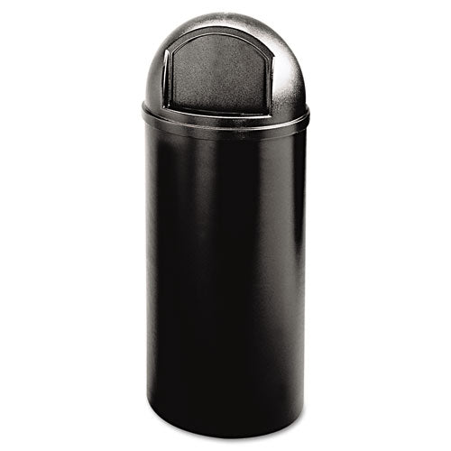 Marshal Classic Container, 15 gal, Plastic, Black-(RCP816088BK)