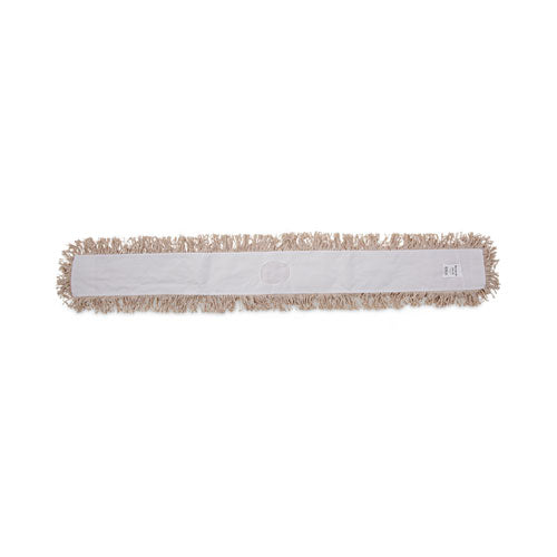 Industrial Dust Mop Head, Hygrade Cotton, 60w x 5d, White-(BWK1360)
