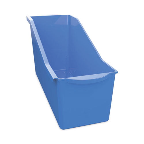 Antimicrobial Book Bin, 14.2 x 5.34 x 7.35, Blue-(DEF39508BLU)