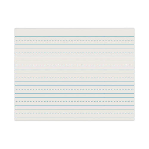 Skip-A-Line Ruled Newsprint Paper, 3/4" Two-Sided Long Rule, 8.5 x 11, 500/Pack-(PAC2635)