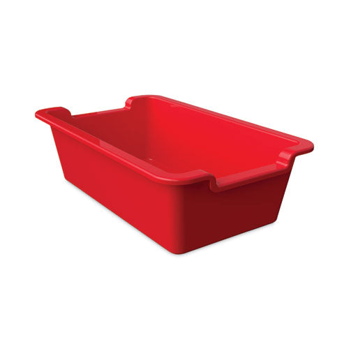 Antimicrobial Rectangle Storage Bin, Red-(DEF39510RED)