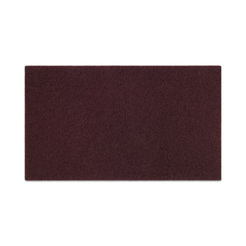 Deep Scrub Pads, 20 x 14, Maroon, 10/Carton-(BWKSPP1420)