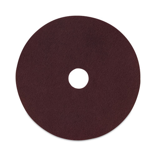 Deep Scrub Pads, 20" Diameter, Maroon, 10/Carton-(BWKSPP20)