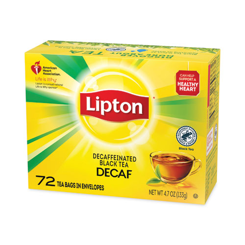 Tea Bags, Decaffeinated, 72/Box-(LIP290)