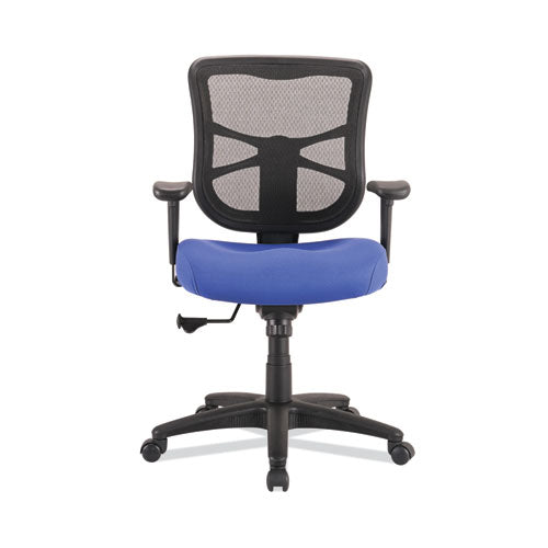 Alera Elusion Series Mesh Mid-Back Swivel/Tilt Chair, Supports Up to 275 lb, 17.9" to 21.8" Seat Height, Navy Seat-(ALEEL42BME20B)