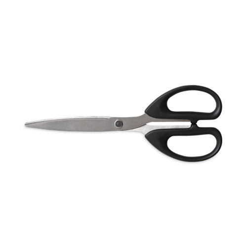 Stainless Steel Scissors, 7" Long, 2.64" Cut Length, Assorted Straight Handles, 2/Pack-(TUD24380518)
