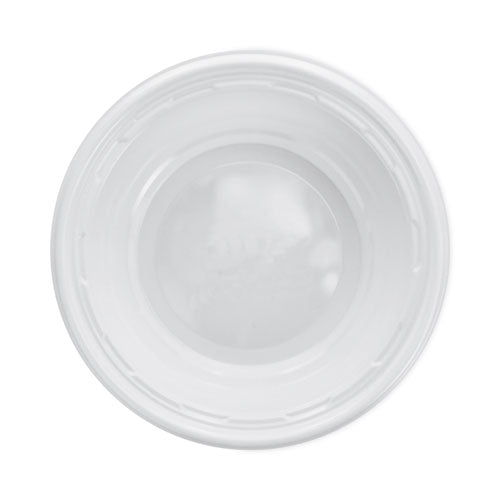 Famous Service Impact Plastic Dinnerware, Bowl, 5 to 6 oz, White, 125/Pack-(DCC5BWWFPK)