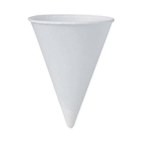 Cone Water Cups, Cold, Paper, 4 oz, White, 200/Pack-(SCC4BR)