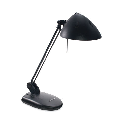 High-Output Three-Level Halogen Desk Lamp, 6.75w x 9d x 20.25h, Matte Black-(LEDL281MB)