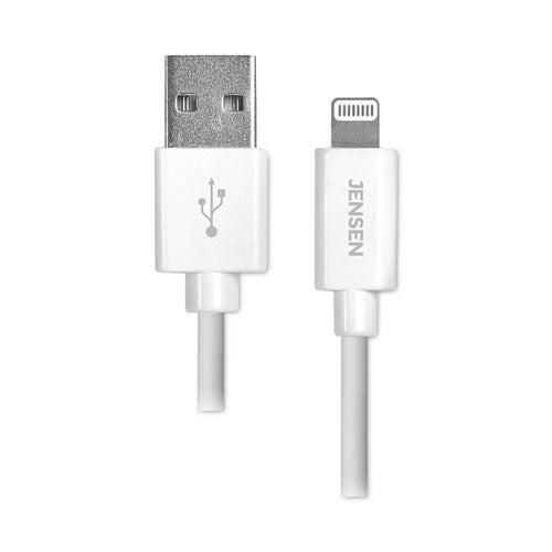 Lightning to USB Cable, 10 ft, White-(VOXJAH7510V)
