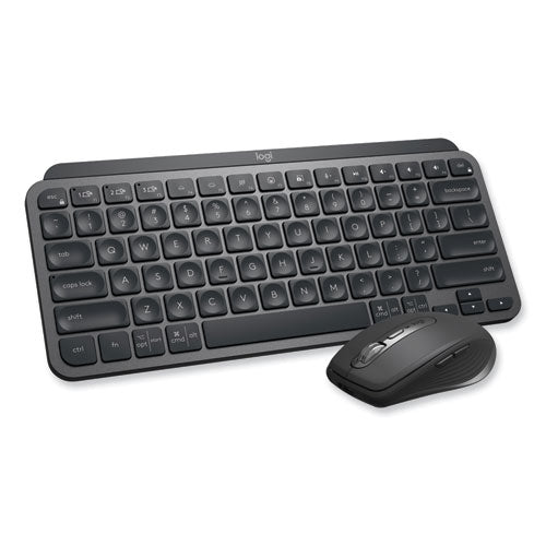 MX Keys Mini Combo for Business Wireless Keyboard and Mouse, 2.4 GHz Frequency/32 ft Wireless Range, Graphite-(LOG920011048)