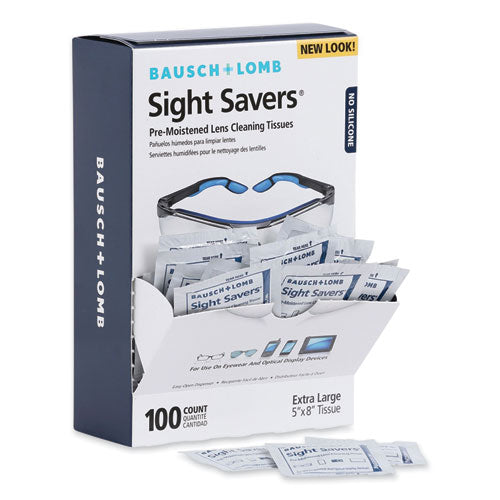 Sight Savers Premoistened Lens Cleaning Tissues, 8 x 5, 100/Box-(BAL8574GM)