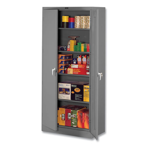 Deluxe Storage Cabinet, 36w x 24d x 78h, Medium Gray-(TNN7824MG)