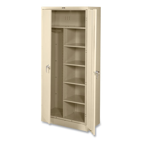 Deluxe Combination Wardrobe/Storage Cabinet, 36w x 18d x 78h, Putty-(TNN7814PY)