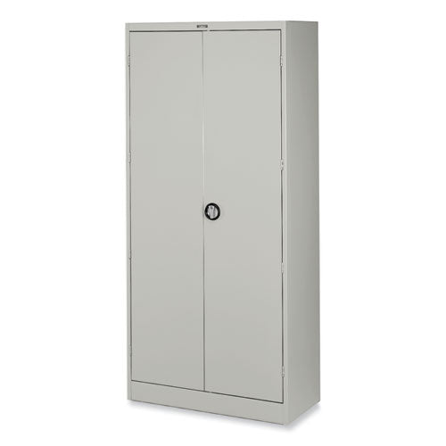 Deluxe Recessed Handle Storage Cabinet, 36w x 18d x 78h, Light Gray-(TNN7818RHLGY)