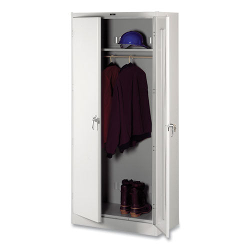 Deluxe Wardrobe Cabinet, 36w x 24d x 78h, Light Gray-(TNN7824WLGY)